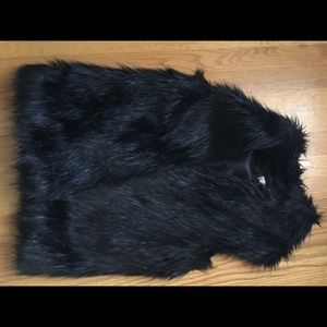 Kenaf black fur vest